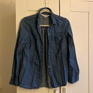 Blue Jean Color Old Navy Button Up